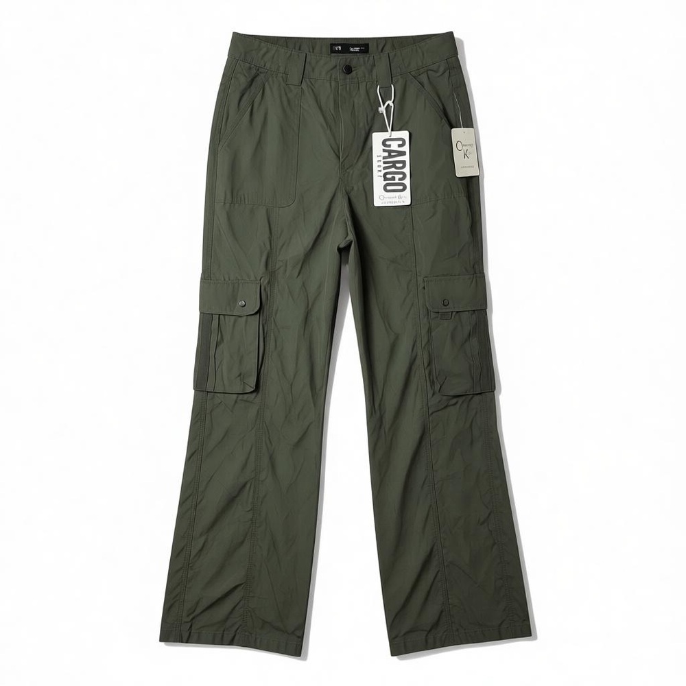 Orange Kiss NWT Cargo Pants Womens Medium Casual Utility Trousers Olive